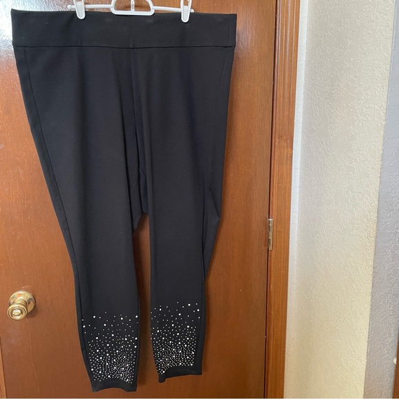 Pants - Lane Bryant Pull-On High-Rise Ponte Legging With Rhinestones